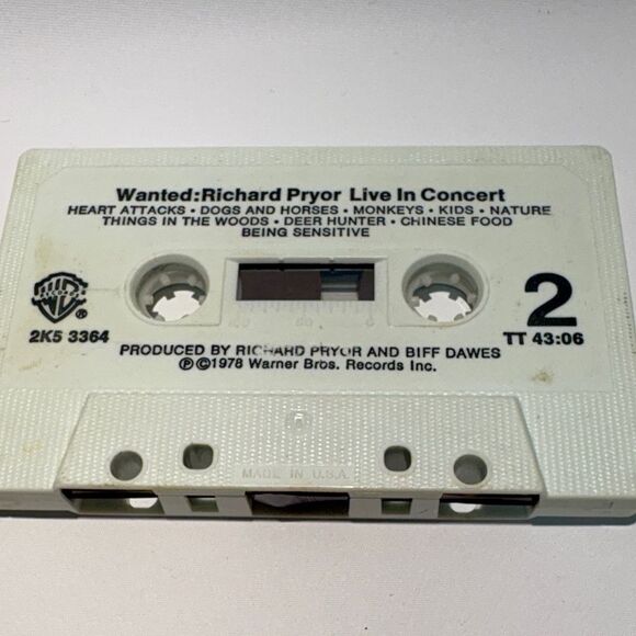 Richard Pryor Live in Concert Cassette - Picture 4 of 4